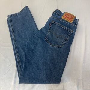 Levi's Men's 505 Regular Fit Medium Stonewash Denim Blue Jeans